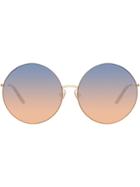 Linda Farrow Round Frame Sunglasses - Pink