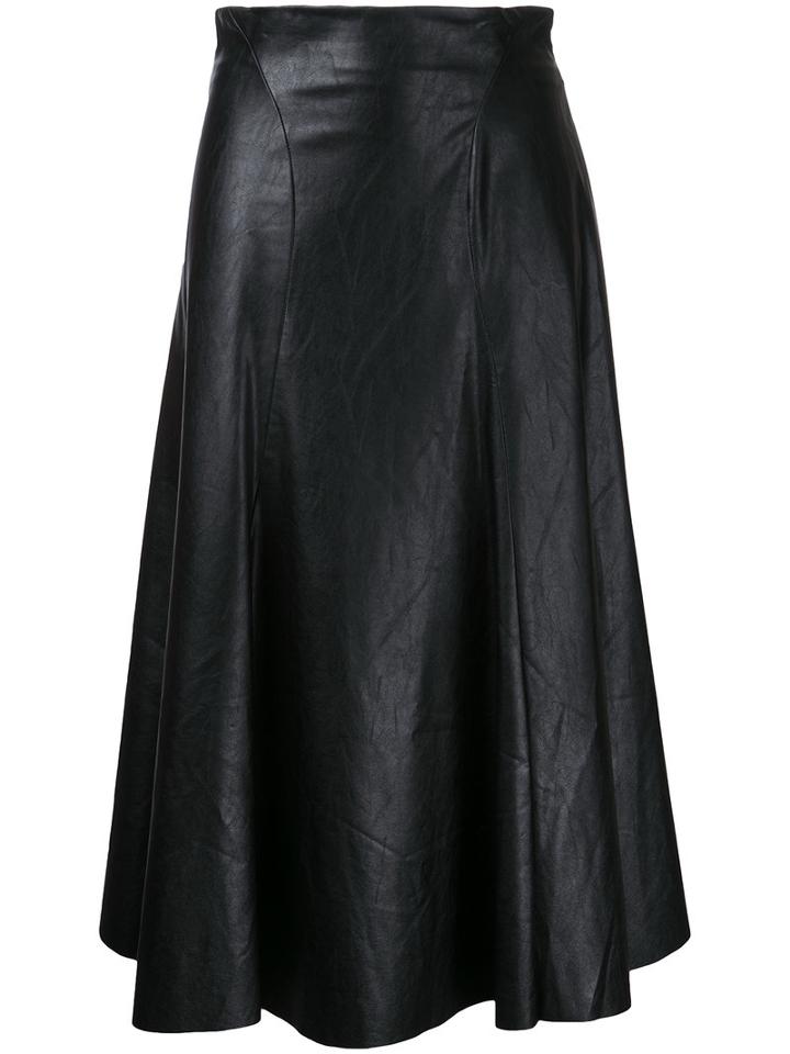 Bianca Spender Leatherette Bebe Skirt, Women's, Size: 10, Black, Polyurethane