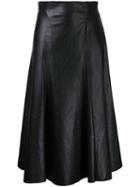 Bianca Spender Leatherette Bebe Skirt, Women's, Size: 10, Black, Polyurethane