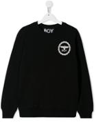 Boy London Kids Teen Printed Logo Sweatshirt - Black