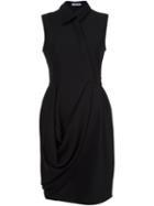 J.w.anderson - Draped Skirt Dress - Women - Polyester - 6, Black, Polyester