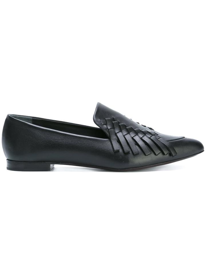 Proenza Schouler Woben Fringe Loafers
