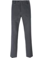 Corneliani Straight Legged Trousers, Men's, Size: 50, Grey, Cotton