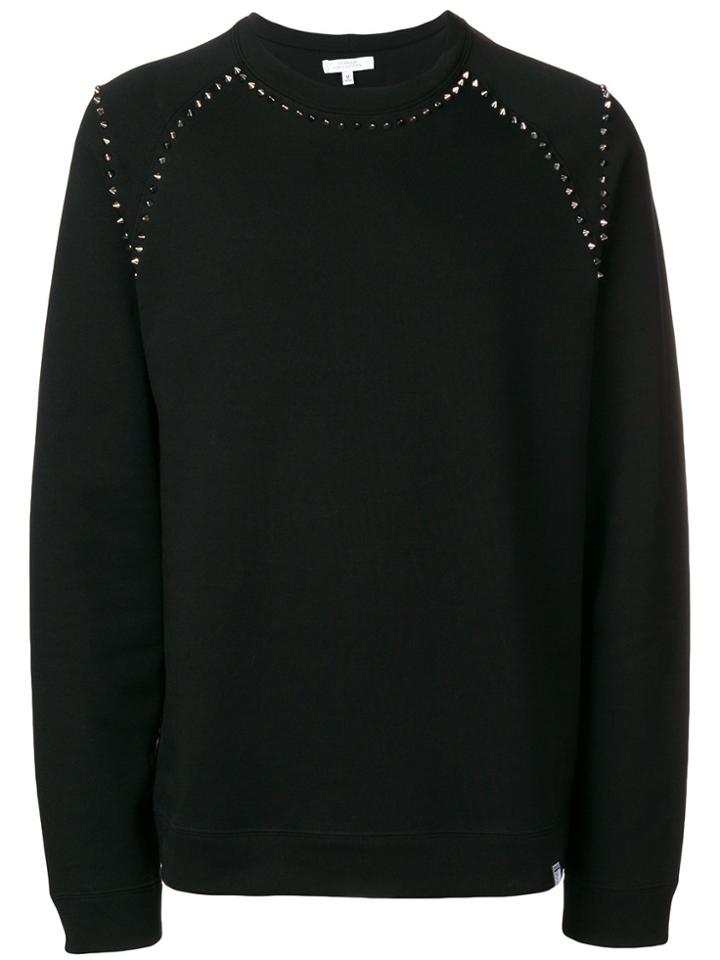 Versace Collection Spike Detail Sweatshirt - Black