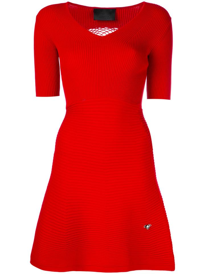 Romanye Dress - Women - Viscose/polyester - Xs, Red, Viscose/polyester, Philipp Plein