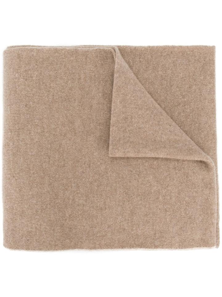 Dell'oglio Cashmere Bicolour Scarf - Nude & Neutrals