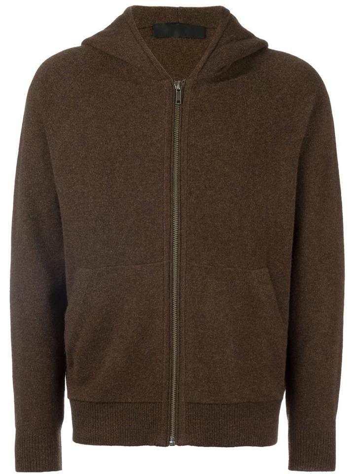Haider Ackermann Zipped Hoodie, Men's, Size: Medium, Brown, Cashmere/virgin Wool