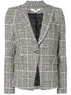 Veronica Beard Houndstooth Check Blazer - Black