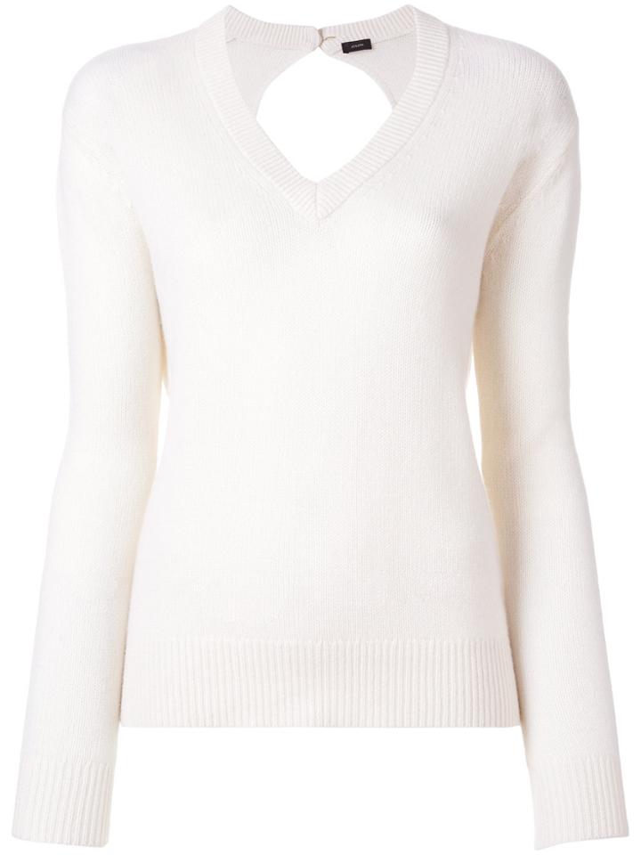 Joseph V-neck Cashmere Jumper - Nude & Neutrals