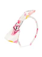 Simonetta Printed Bow Headband - White