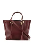 Giambattista Valli Small Padlock Shopping Tote - Red