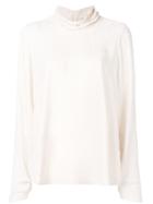 Forte Forte Roll Neck Top - White