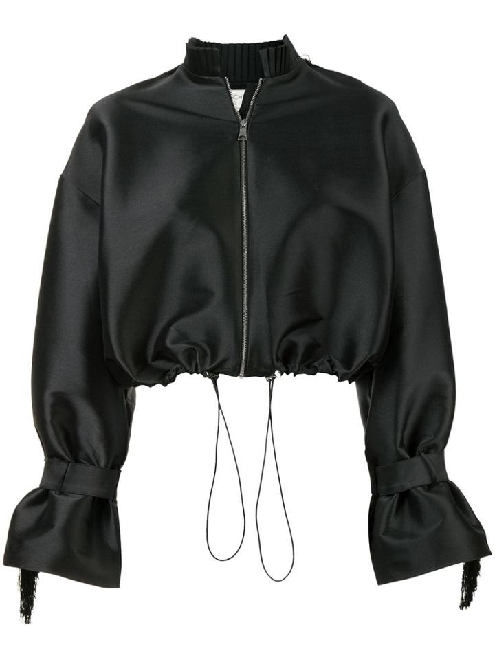 Sachin & Babi Flared Cropped Jacket - Black