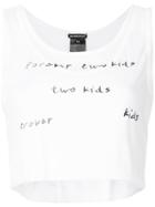 Ann Demeulemeester Kids Forever Cropped Vest Top - White