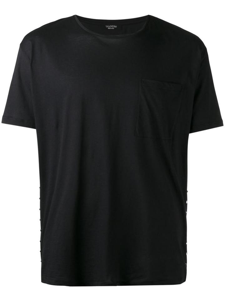 Valentino Rockstud T-shirt, Men's, Size: Small, Black, Cotton