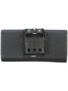 Perrin Paris Buckle Handle Clutch Bag - Black
