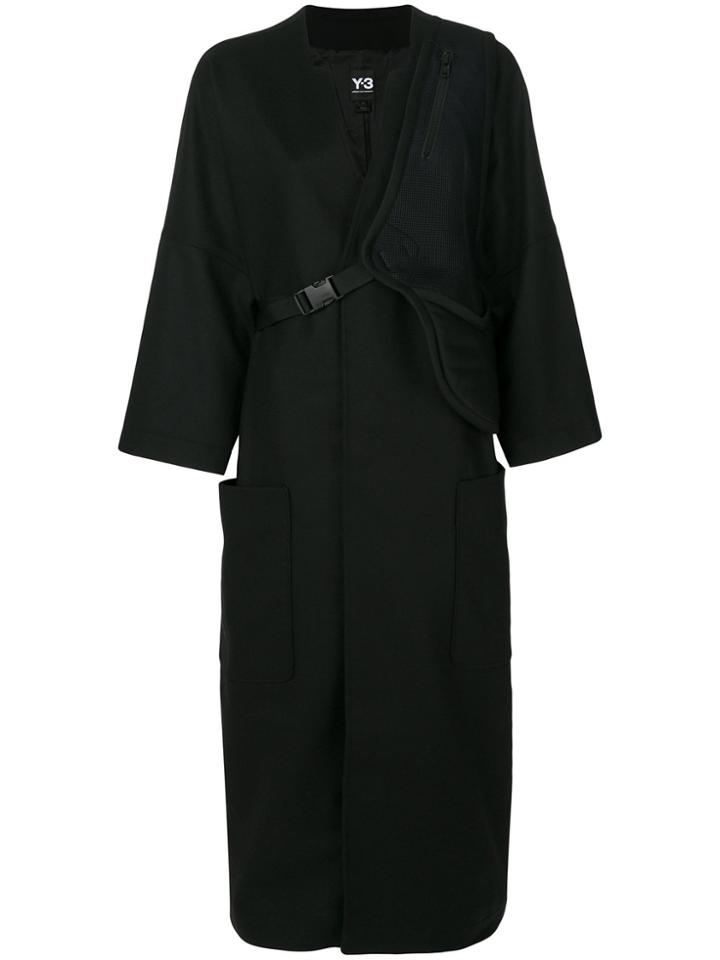 Y-3 Oversized Coat - Black