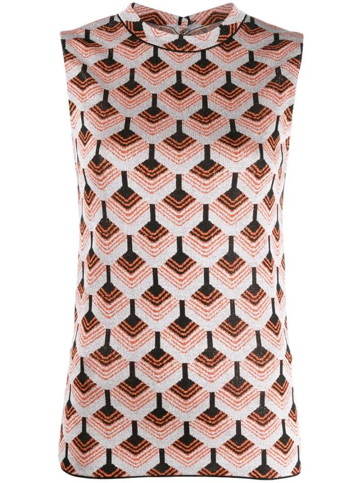 Paco Rabanne Knitted Sleeveless Top - Grey
