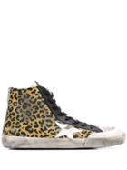 Golden Goose Superstar Leopard Print Sneakers - Yellow
