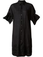 Junya Watanabe Comme Des Garçons Oversized Shirt Dress, Women's, Size: M, Black, Linen/flax