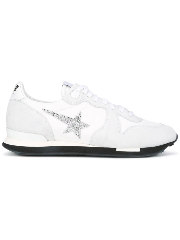Golden Goose Deluxe Brand Running Crystal Edition Sneakers - White