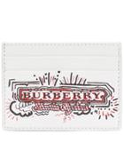 Burberry Printed Cardholder - White