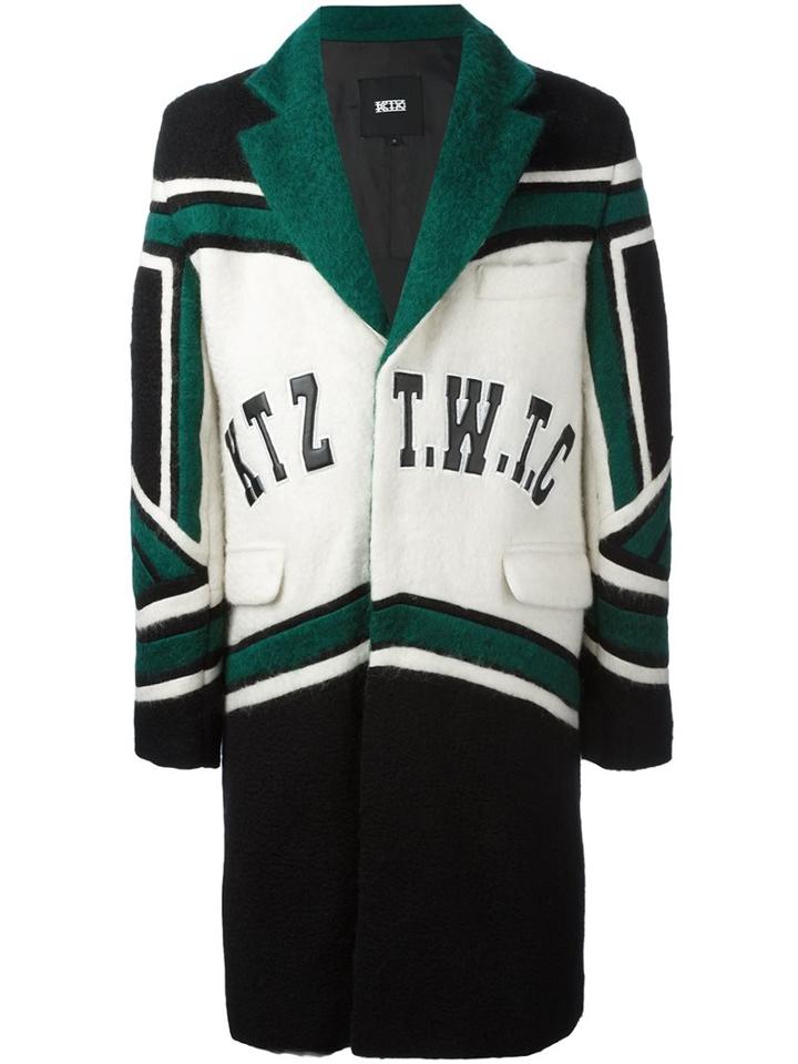 Ktz 'college' Coat, Men's, Size: Small, Green, Wool