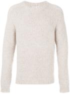 Etro - Ribbed Trim Jumper - Men - Nylon/wool/alpaca - M, White, Nylon/wool/alpaca