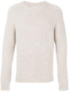 Etro - Ribbed Trim Jumper - Men - Nylon/wool/alpaca - M, White, Nylon/wool/alpaca