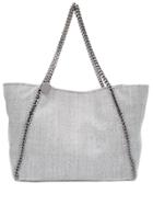 Stella Mccartney Raffia Falabella Tote - Grey