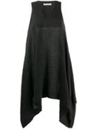 Stefano Mortari V-neck Drape Dress - Black