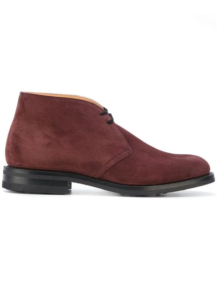 Church's Ryder Lace Up Boots - Red
