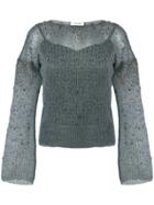 Aviù Embellished Top - Blue