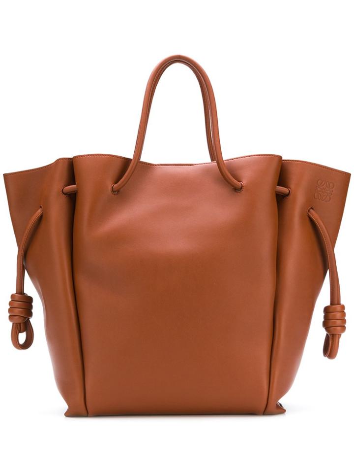 Loewe Flamenco Knot Tote Bag - Brown