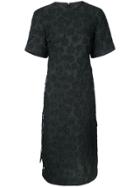 Calvin Klein 205w39nyc Side Slit Jacquard Day Dress - Black