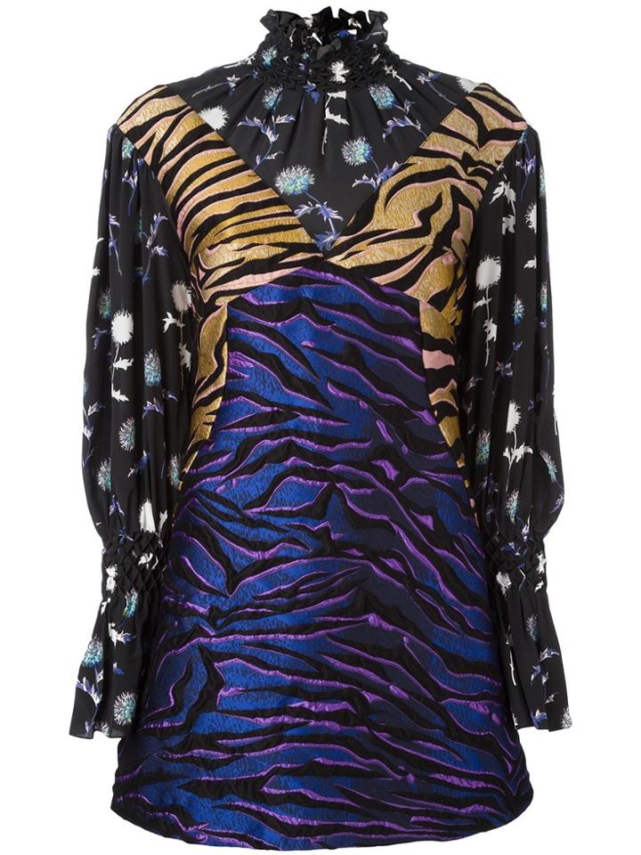 Kenzo 'runway Tiger Stripes' Dress - Multicolour