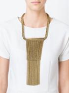 Lanvin Hanging Chain Strand Necklace