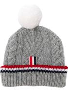 Thom Browne Light Grey Merino Hat