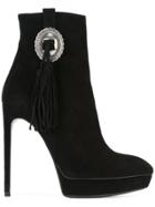 Saint Laurent 'janis' Ankle Boots - Black