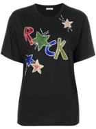 P.a.r.o.s.h. Rock Embellished T-shirt - Black