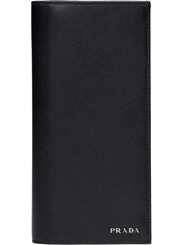 Prada Saffiano Document Holder - Black