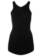 Rick Owens Ribbed Knit Tank Top, Women's, Size: S, Black, Cotton