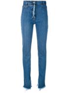 Magda Butrym - Skinny Jeans - Women - Cotton - 36, Blue, Cotton