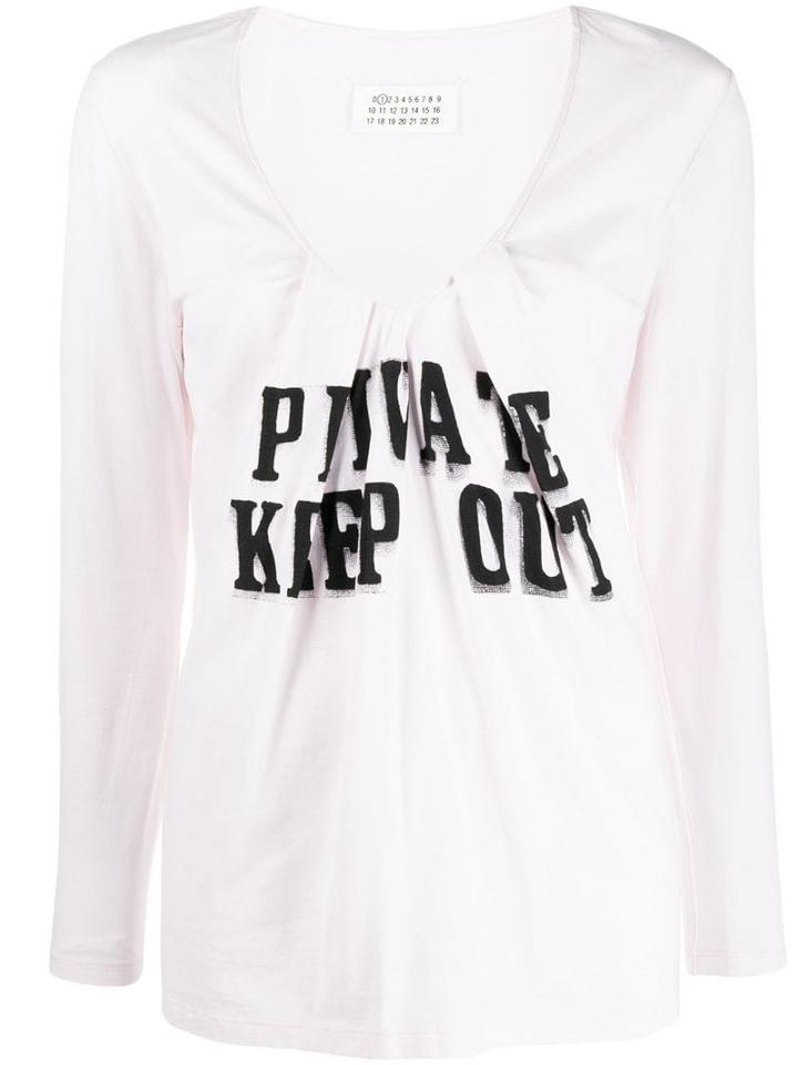 Maison Martin Margiela Pre-owned 1990's Private Keep Out Top - Pink