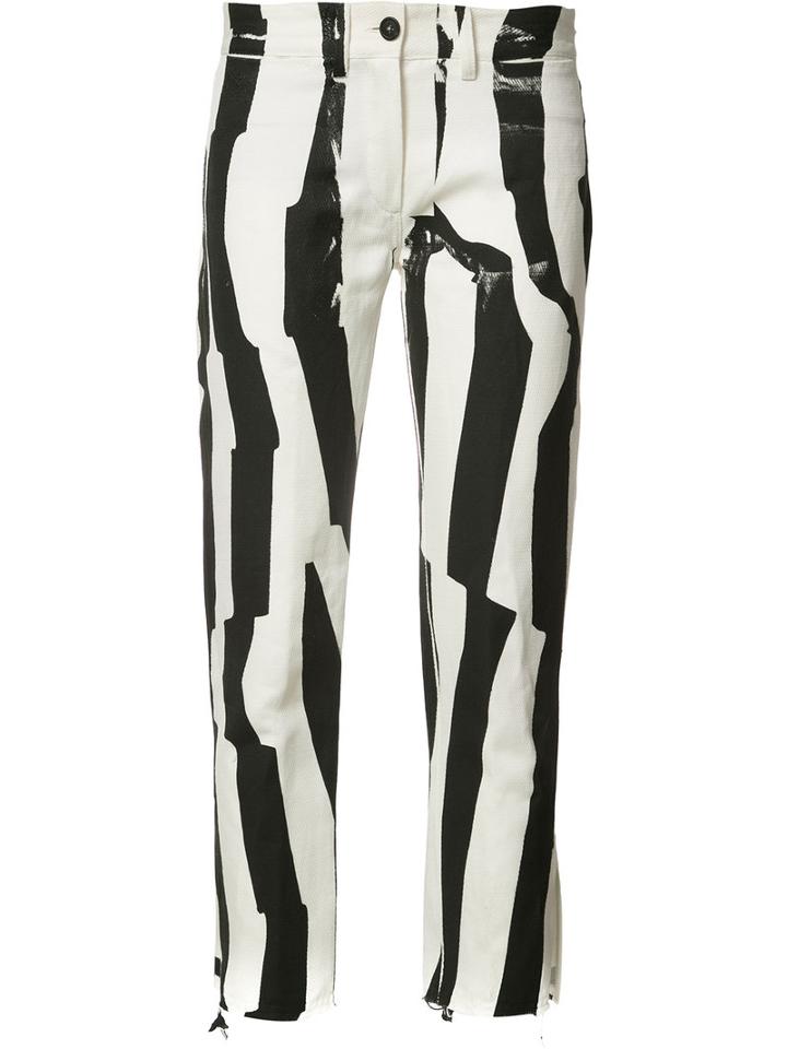 Ann Demeulemeester Anderson Pants, Women's, Size: 42, White, Cotton/linen/flax