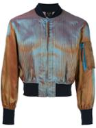 Jean Paul Gaultier Vintage Satin Bomber Jacket, Men's, Size: 48, Blue