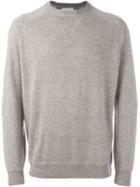 Brunello Cucinelli Cashmere Crew Neck Jumper, Men's, Size: 46, Grey, Cashmere