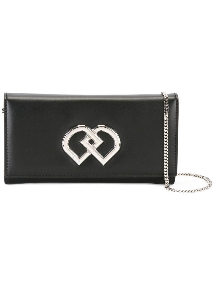 Dsquared2 Dd Flap Crossbody Bag, Women's, Black, Leather/metal (other)