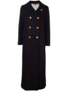 Golden Goose Deluxe Brand Long Double Breasted Coat, Women's, Size: Xs, Black, Cotton/viscose/wool