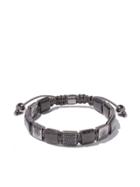 Shamballa Jewels 18kt White Gold, Grey Sapphire And Black Diamond Lock